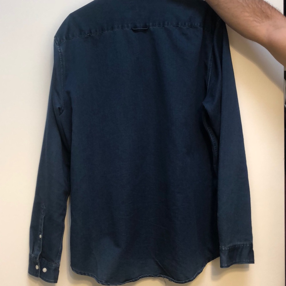H&M denim button down. - Picture 2 of 4